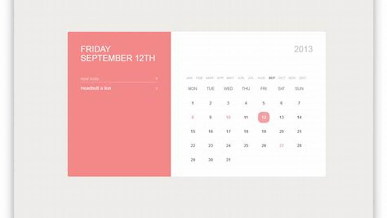 Free Html Calendar Code
