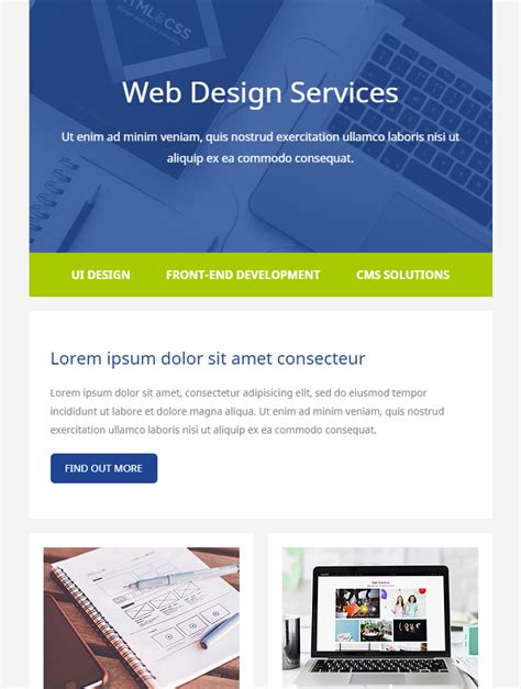 Free Html Email Template