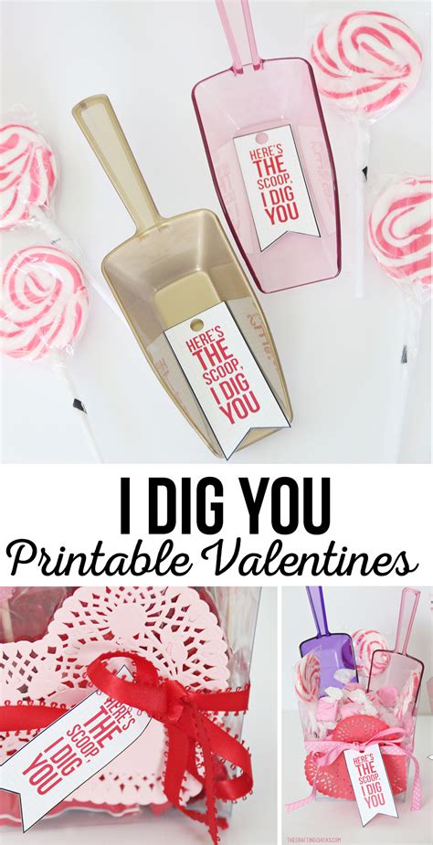 Free I Dig You Valentine Printable