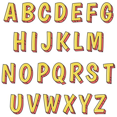 Free Large Printable Alphabet Letters