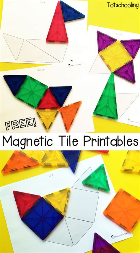 Free Magna Tile Printables