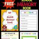 Free Memory Book Templates