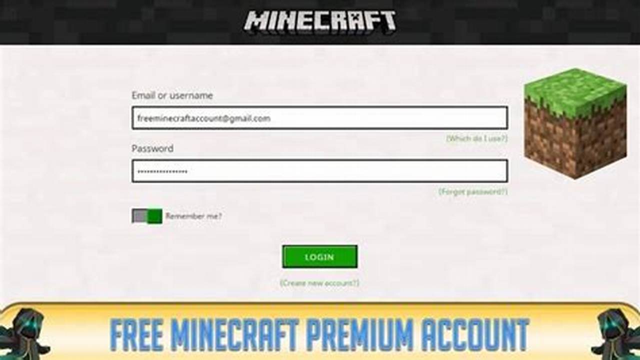 Free Minecraft Accounts 2024