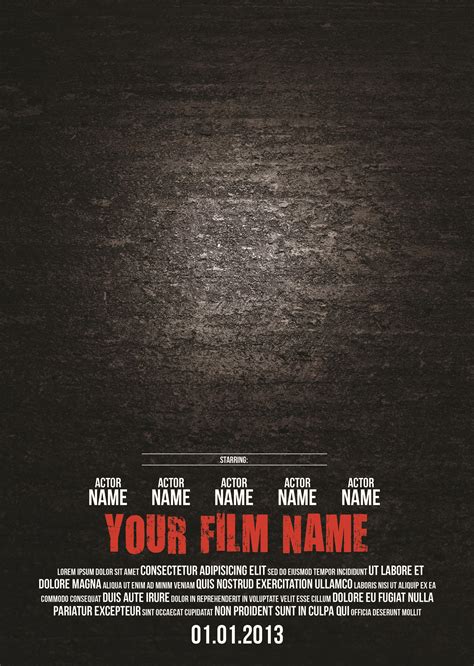 Free Movie Poster Template