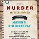 Free Murder Mystery Invitation Template