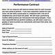 Free Performance Contract Template