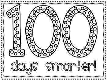 Free Printable 100 Days Smarter Hat