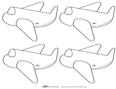 Free Printable Airplane Cutouts