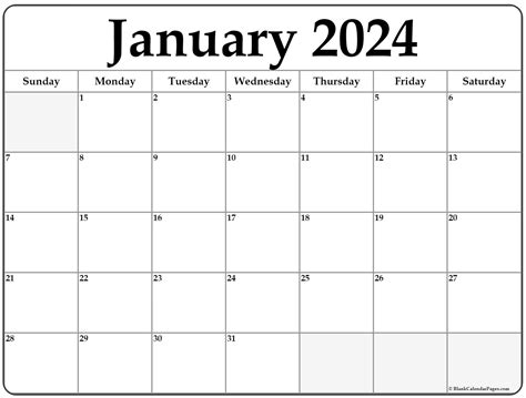 Free Printable Blank January 2023 Calendar