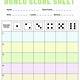 Free Printable Bunco Score Sheet