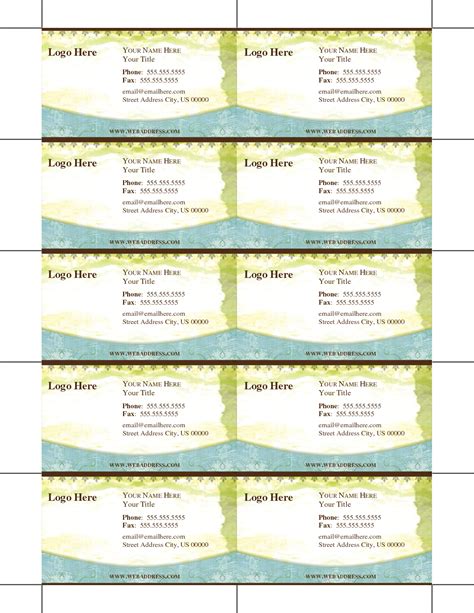 Free Printable Business Cards Templates