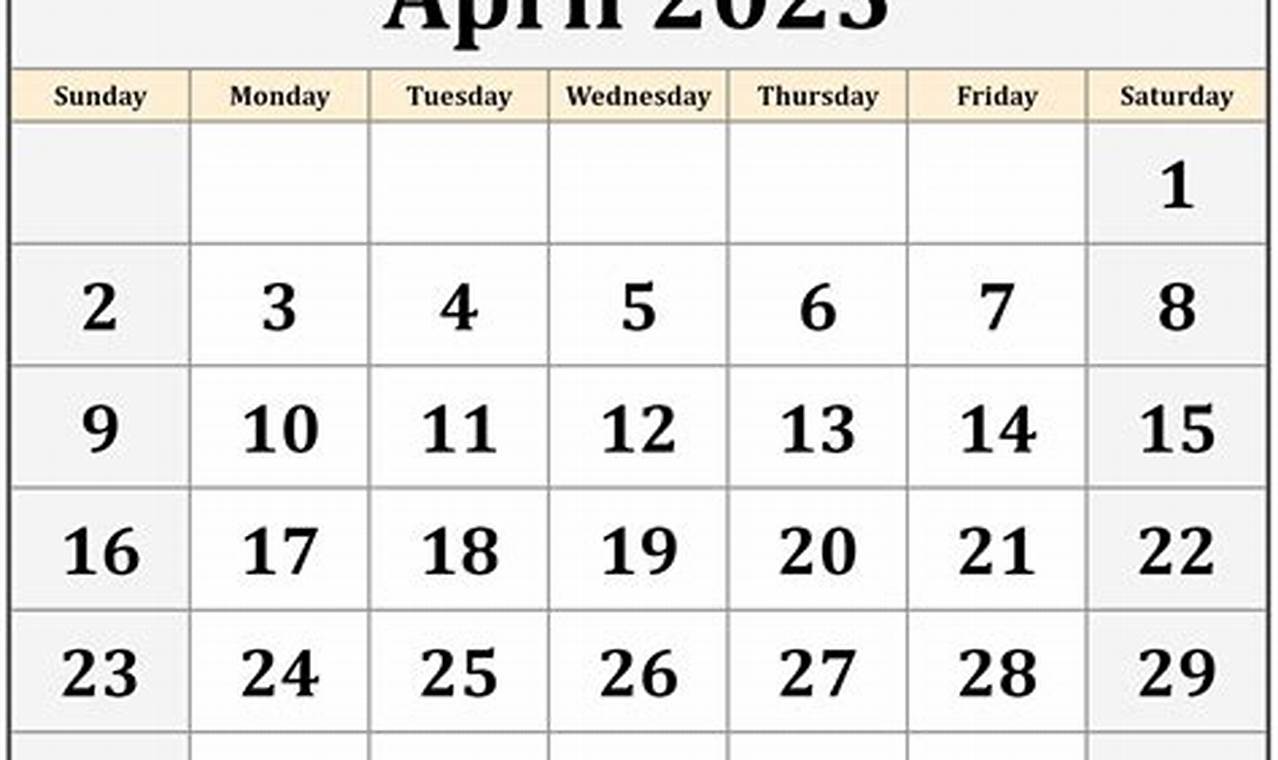 Free Printable Calendar 2024 Monthly April 2022