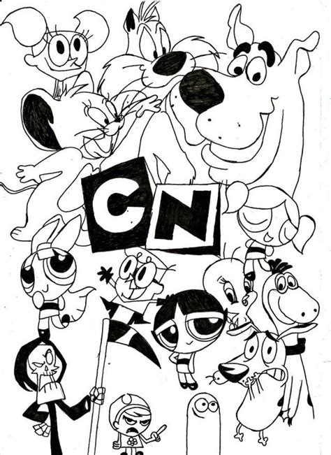 Free Printable Cartoon Characters Coloring Pages