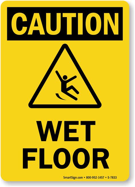 Free Printable Caution Wet Floor Sign Printable