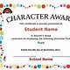 Free Printable Character Award Certificates