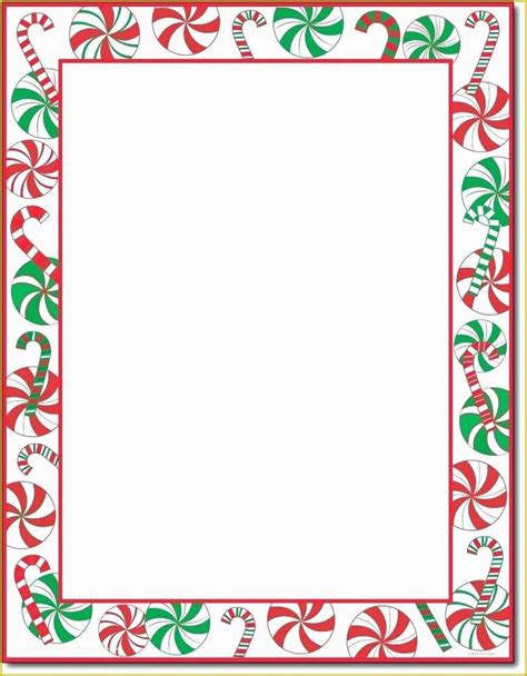 Free Printable Christmas Border Paper