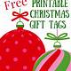 Free Printable Christmas Gift Tag