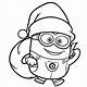 Free Printable Christmas Minion Coloring Pages