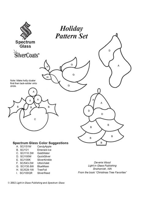 Free Printable Christmas Stained Glass Patterns