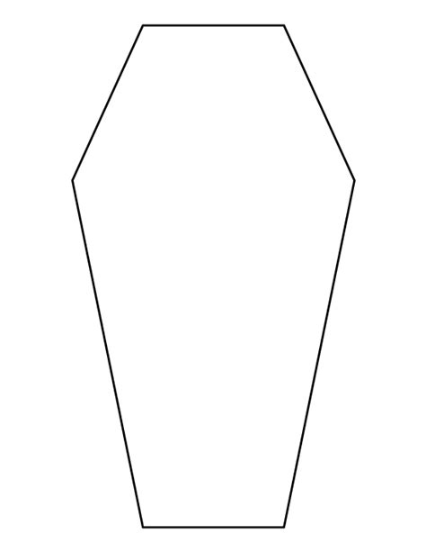 Free Printable Coffin Template