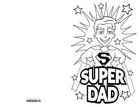 Free Printable Coloring Father's Day Cards