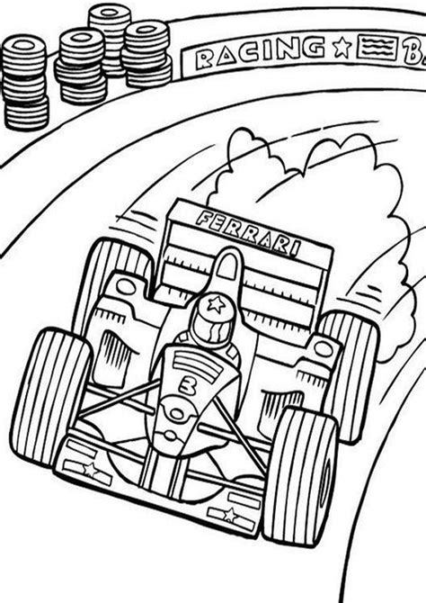 Free Printable Coloring Pages Race Cars