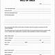 Free Printable Copy Of Bill Of Sale