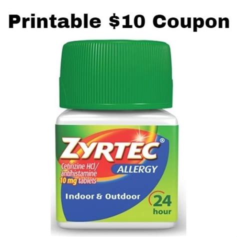 Free Printable Coupon For Zyrtec