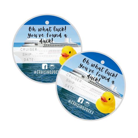 Free Printable Cruising Duck Tags