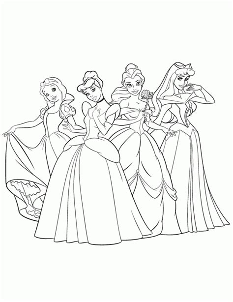 Free Printable Disney Princesses Coloring Pages