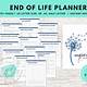 Free Printable End-of-life Planner