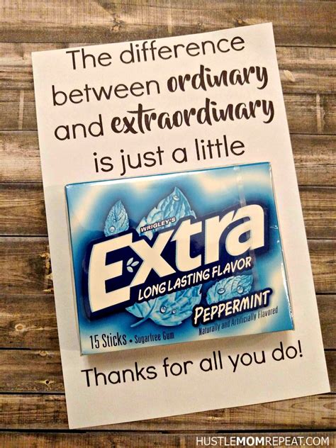 Free Printable Extra Gum Appreciation Gift