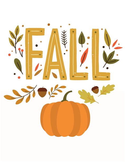 Free Printable Fall Decorations