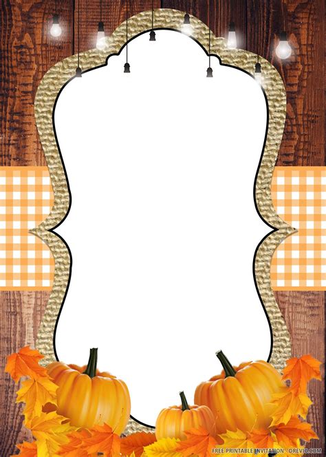 Free Printable Fall Party Invitations