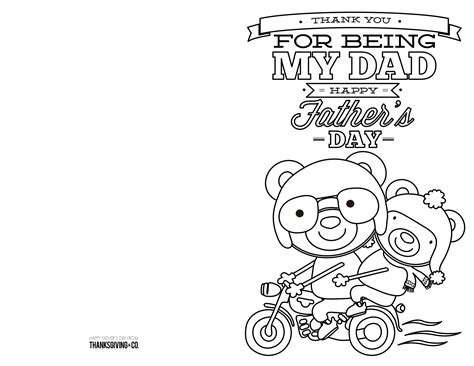 Free Printable Father's Day Cards To Color