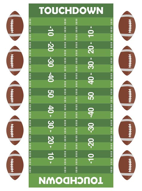 Free Printable Football Field