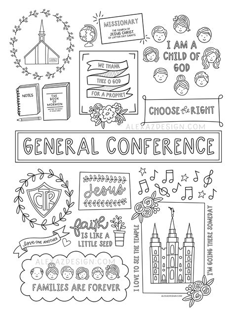 Free Printable General Conference Coloring Pages