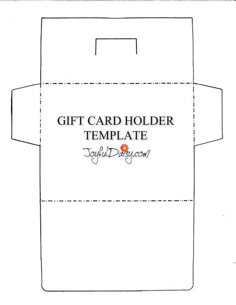 Free Printable Gift Card Holder Templates