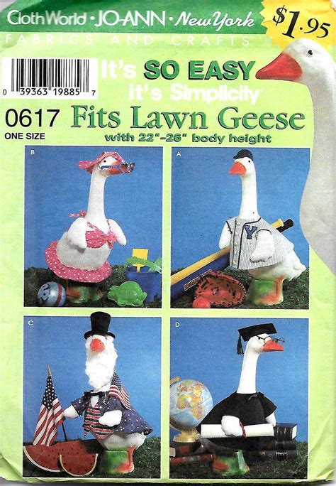 Free Printable Goose Clothes Patterns