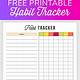 Free Printable Habit Tracker Template