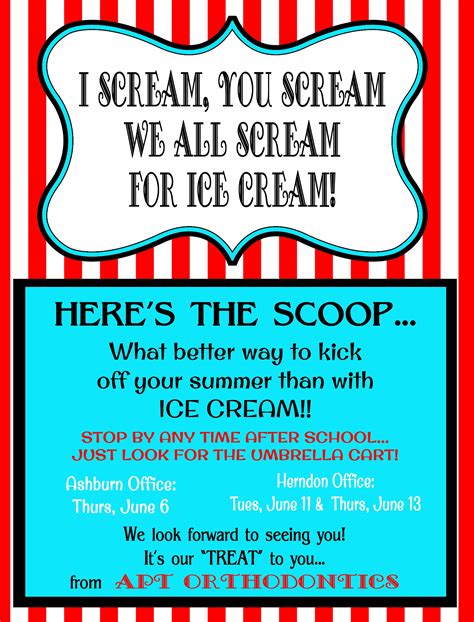 Free Printable Ice Cream Social Flyer