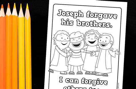 Free Printable Joseph Forgives His Brothers Craft