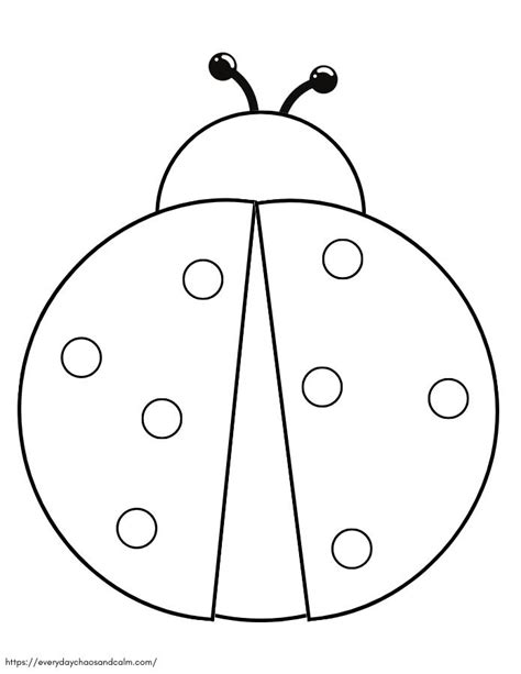 Free Printable Ladybug Template