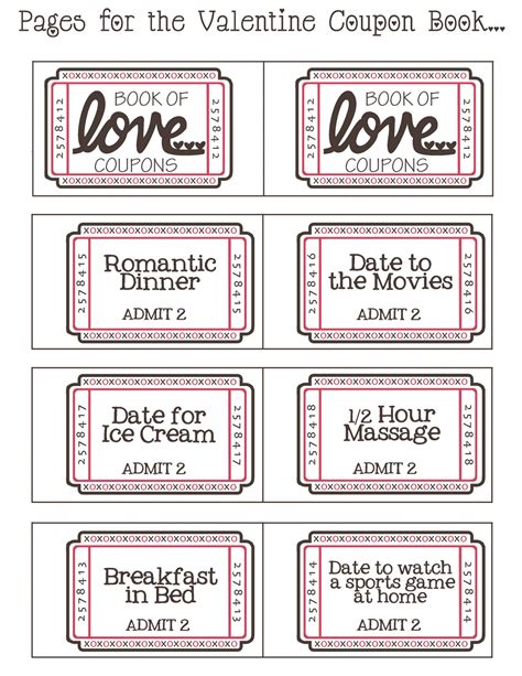 Free Printable Love Coupons For Him