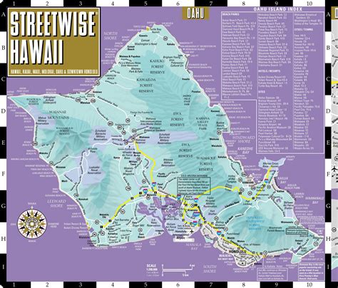 Free Printable Map Of Oahu
