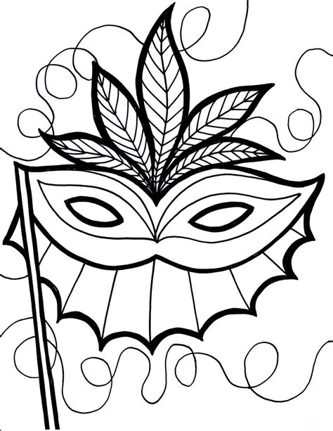 Free Printable Mardi Gras Coloring Sheets