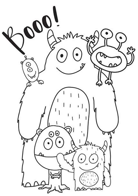 Free Printable Monster Coloring Pages