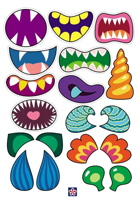 Free Printable Monster Faces