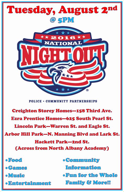 Free Printable National Night Out Flyer Template