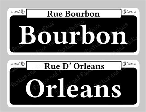 Free Printable New Orleans Street Signs